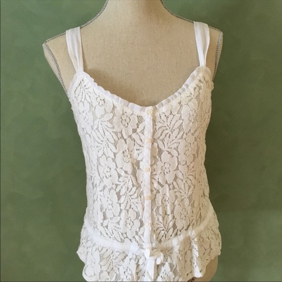 💕 Hollister laced tank top - Picture 1 of 5